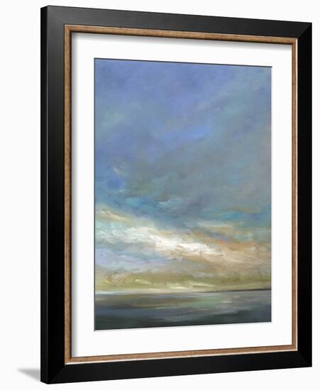 Coastal Clouds Triptych III-Sheila Finch-Framed Art Print