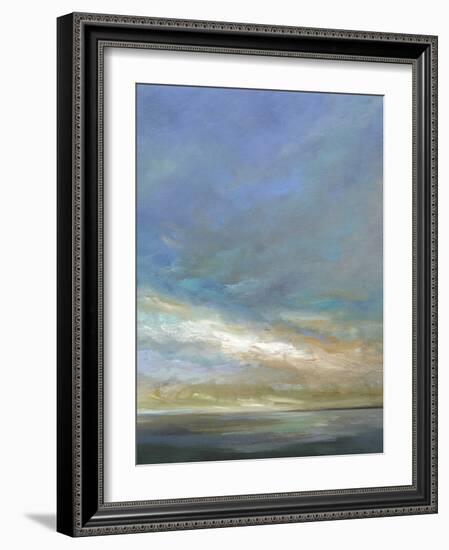 Coastal Clouds Triptych III-Sheila Finch-Framed Art Print