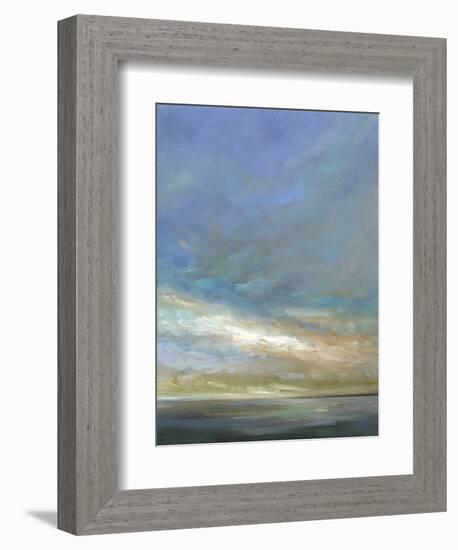 Coastal Clouds Triptych III-Sheila Finch-Framed Art Print