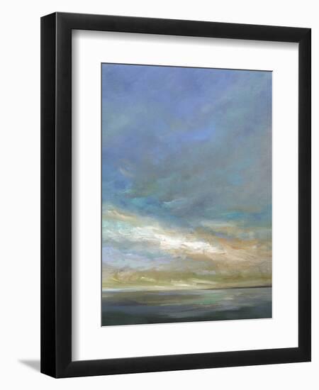 Coastal Clouds Triptych III-Sheila Finch-Framed Art Print