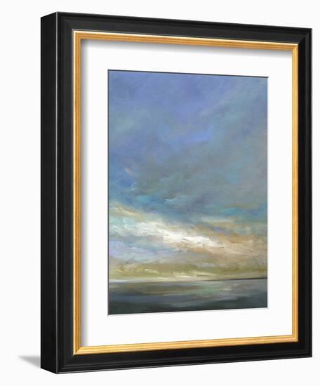 Coastal Clouds Triptych III-Sheila Finch-Framed Art Print