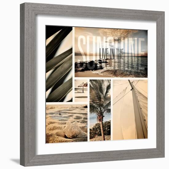 Coastal Collage I-Susan Bryant-Framed Art Print