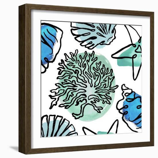 Coastal Contours Fusion IV-Elizabeth Medley-Framed Art Print