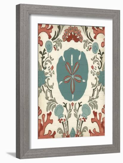 Coastal Damask I-Erica J. Vess-Framed Art Print