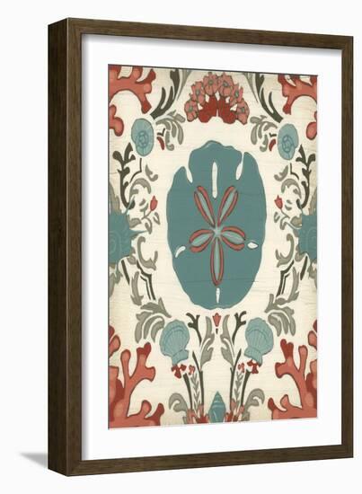 Coastal Damask I-Erica J. Vess-Framed Art Print