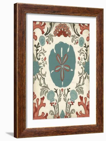 Coastal Damask I-Erica J. Vess-Framed Art Print