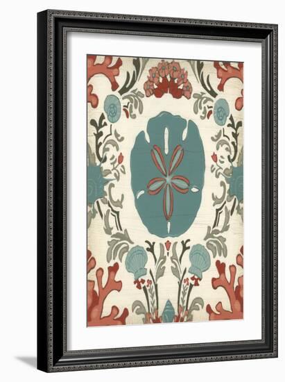 Coastal Damask I-Erica J. Vess-Framed Art Print