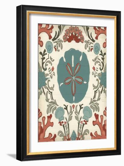 Coastal Damask I-Erica J. Vess-Framed Art Print