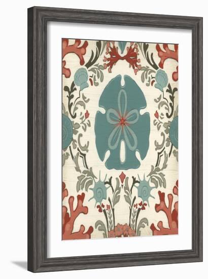 Coastal Damask II-Erica J. Vess-Framed Art Print