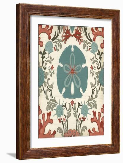 Coastal Damask II-Erica J. Vess-Framed Art Print