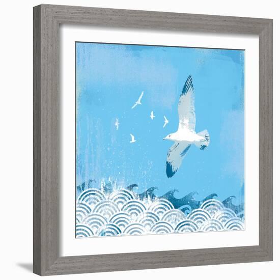 Coastal Days II-Ken Hurd-Framed Giclee Print