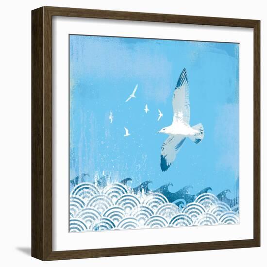 Coastal Days II-Ken Hurd-Framed Giclee Print