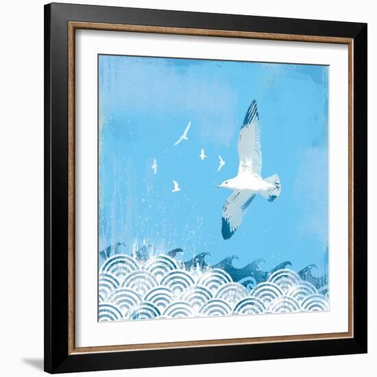 Coastal Days II-Ken Hurd-Framed Giclee Print