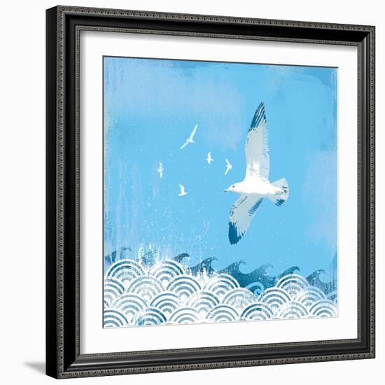 Coastal Days II-Ken Hurd-Framed Giclee Print