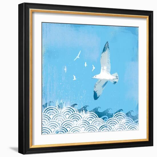 Coastal Days II-Ken Hurd-Framed Giclee Print