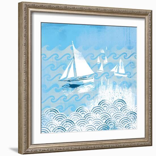 Coastal Days IV-Ken Hurd-Framed Giclee Print