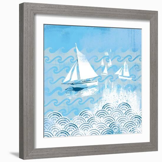 Coastal Days IV-Ken Hurd-Framed Giclee Print