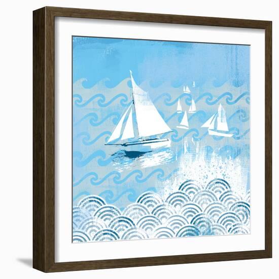 Coastal Days IV-Ken Hurd-Framed Giclee Print