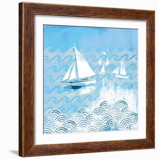 Coastal Days IV-Ken Hurd-Framed Giclee Print