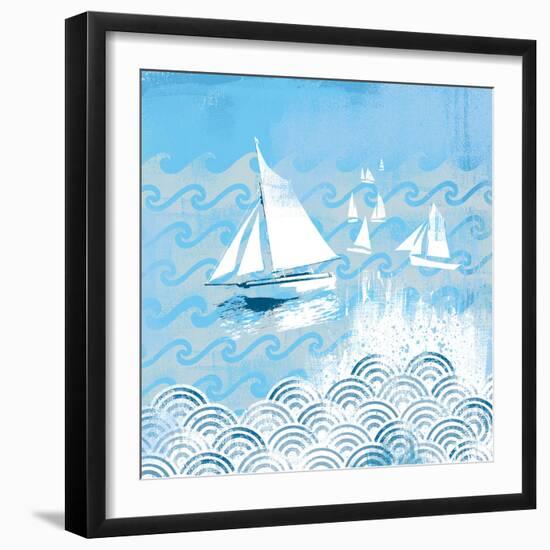 Coastal Days IV-Ken Hurd-Framed Giclee Print