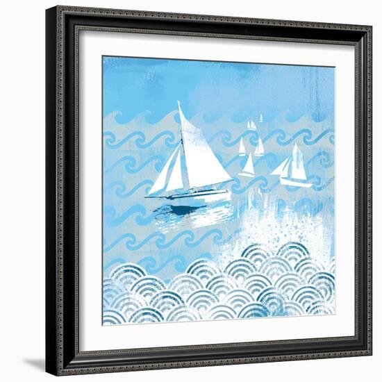 Coastal Days IV-Ken Hurd-Framed Giclee Print