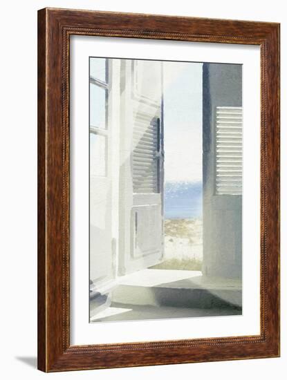 Coastal Doorway II-Noah Bay-Framed Premium Giclee Print