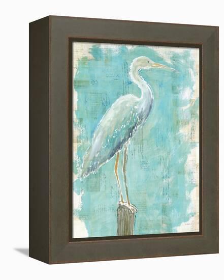 Coastal Egret I V2-Sue Schlabach-Framed Stretched Canvas
