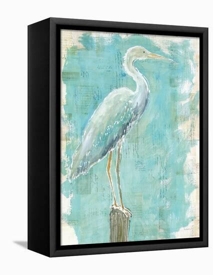 Coastal Egret I V2-Sue Schlabach-Framed Stretched Canvas