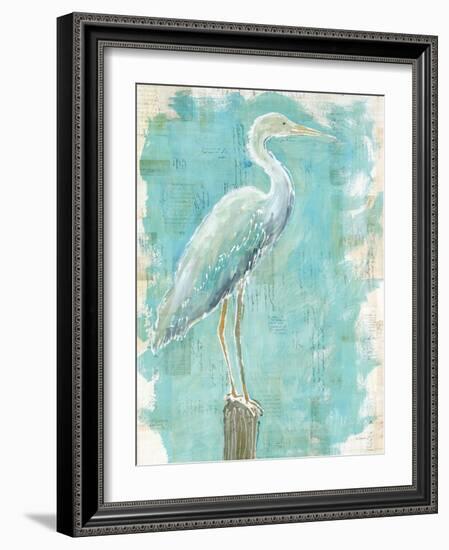 Coastal Egret I V2-Sue Schlabach-Framed Art Print