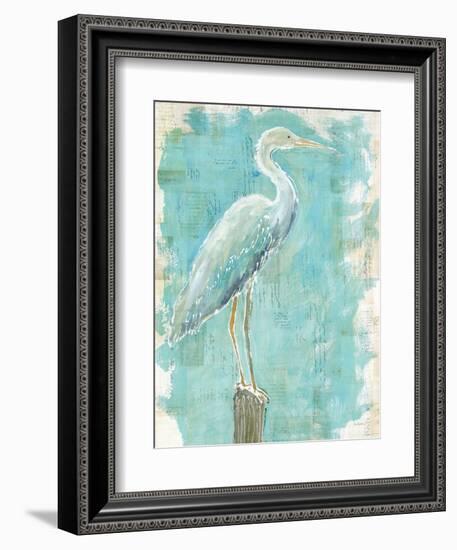 Coastal Egret I V2-Sue Schlabach-Framed Art Print