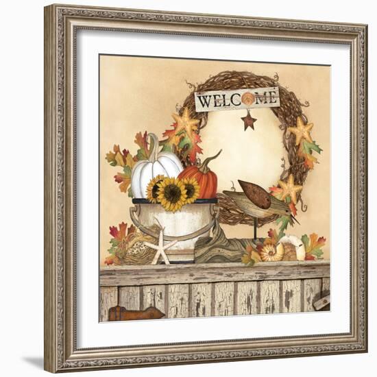 Coastal Fall Still Life-Linda Spivey-Framed Art Print