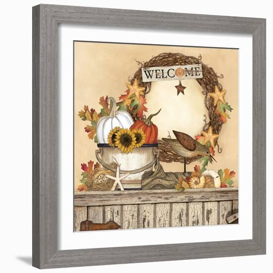 Coastal Fall Still Life-Linda Spivey-Framed Art Print