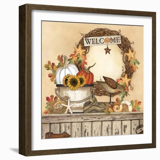 Coastal Fall Still Life-Linda Spivey-Framed Art Print