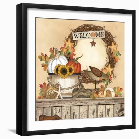 Coastal Fall Still Life-Linda Spivey-Framed Art Print