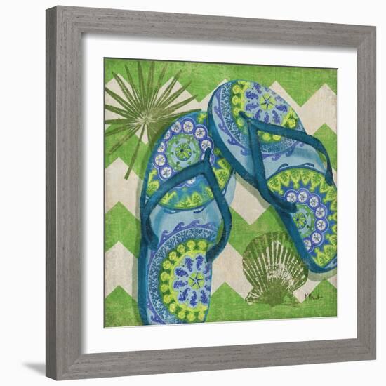 Coastal Flip Flops I-Paul Brent-Framed Art Print