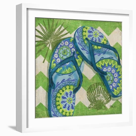 Coastal Flip Flops I-Paul Brent-Framed Art Print