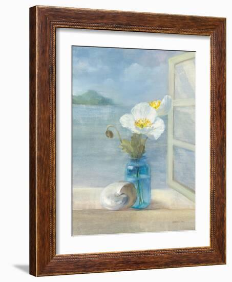 Coastal Florals II-Danhui Nai-Framed Art Print