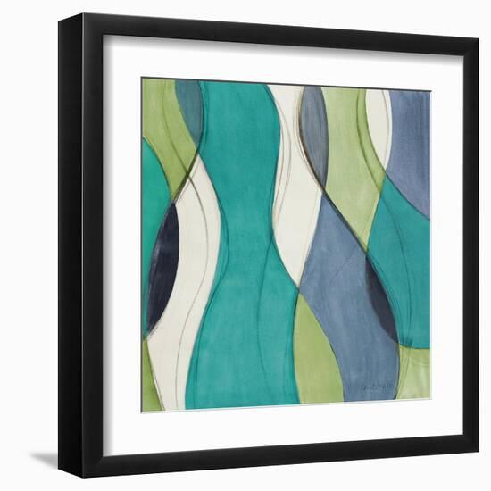 Coastal Greens Coalescence I-Lanie Loreth-Framed Art Print