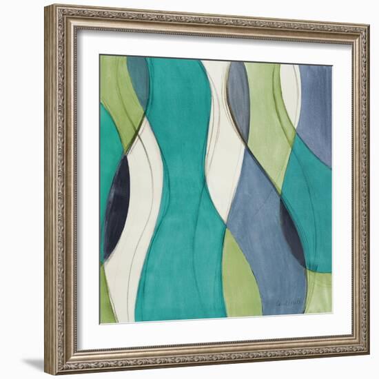 Coastal Greens Coalescence I-Lanie Loreth-Framed Art Print