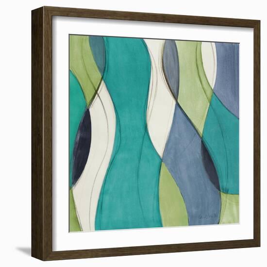 Coastal Greens Coalescence I-Lanie Loreth-Framed Art Print