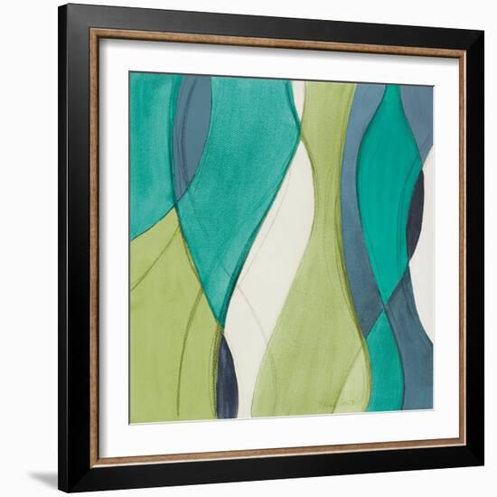 Coastal Greens Coalescence II-Lanie Loreth-Framed Art Print