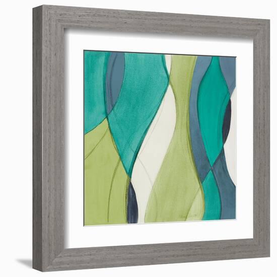 Coastal Greens Coalescence II-Lanie Loreth-Framed Art Print