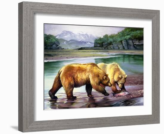 Coastal Grizz-Spencer Williams-Framed Giclee Print