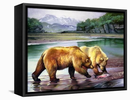 Coastal Grizz-Spencer Williams-Framed Premier Image Canvas