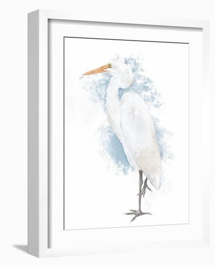 Coastal Heron I-Jade Reynolds-Framed Art Print