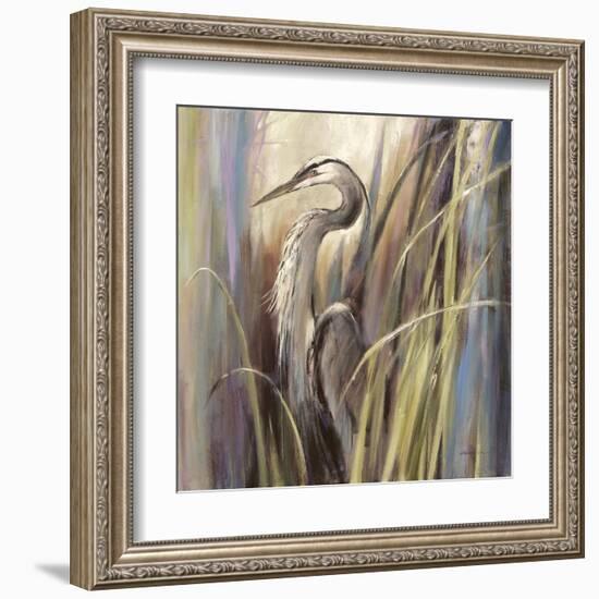 Coastal Heron-Brent Heighton-Framed Art Print