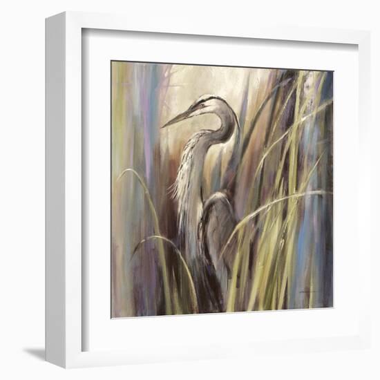 Coastal Heron-Brent Heighton-Framed Art Print