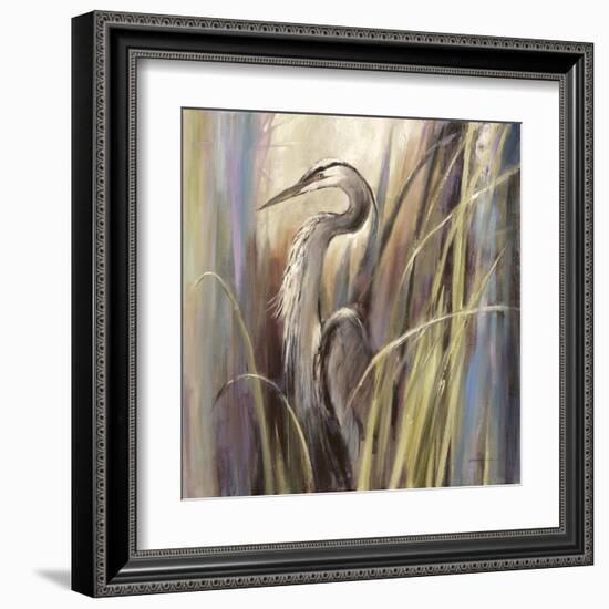 Coastal Heron-Brent Heighton-Framed Art Print