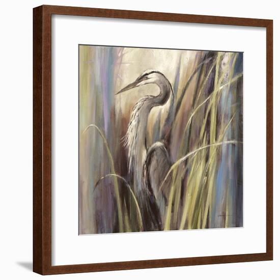 Coastal Heron-Brent Heighton-Framed Art Print