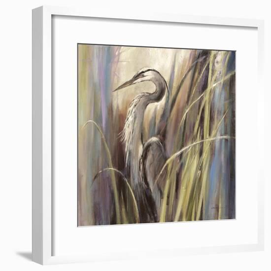 Coastal Heron-Brent Heighton-Framed Art Print